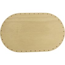 překližka tl.4 mm, ovál 32x16 cm s otvory 22P3216V - 32x16 cm