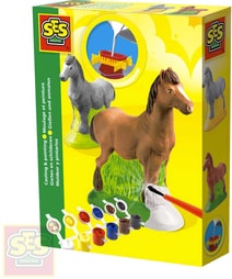 Koně kreativní set na odlévání z formy s temperami
