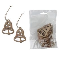 Zvoneček k zavěšení, 10 ks D6657 - 7 cm