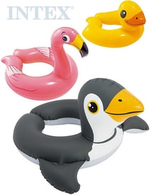 Kruh dětský nafukovací s hlavičkou zvířátka do vody 3 druhy 59220