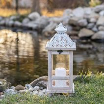 Dřevěná lucerna D3131 - 38 cm