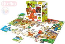 Baby Puzzle BIG Farma velké dílky skládačka set 24 dílků 68x47cm v krabici
