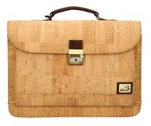 Prestižní portugalská korková pánská aktovka SIMARC přírodní