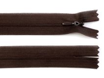Spirálový zip skrytý šíře 3 mm délka 55 cm dederon