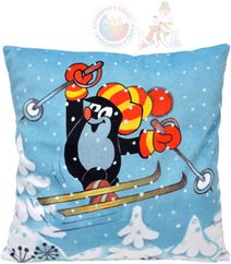 Polštář Krtek lyžař 30x30cm Krteček