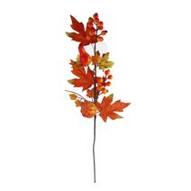 Dekorační větev s dýní X6411 - 65 cm