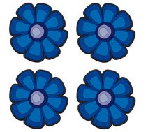 Podtácek sada 4 ks Modrá 1100/051 10x10 cm - 4ks