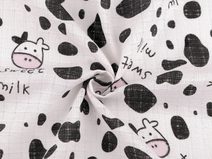 Bavlněná plenkovina / mušelín kravička METRÁŽ