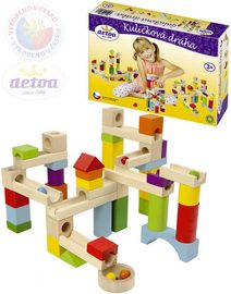 Dráha kuličková set 48 dílků + 10 kuliček