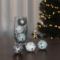 Kovové rolničky, 6ks K2317/1 - dia 4 x 3 cm