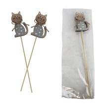 Kočka zápich, 2 ks D6776 - 31,5 cm