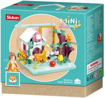 SLUBAN Mini Handcraft Domeček pro pejska 100 dílků + 1 figurka STAVEBNICE