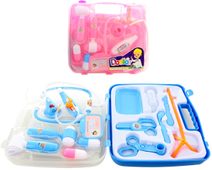 Doktorka dětské lékařské potřeby v kufříku na baterie Světlo Zvuk 2 barvy
