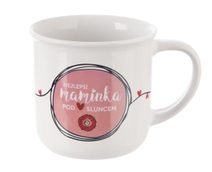 Hrnek porcelán NEJLEPŠÍ MAMINKA 0,34 l O0585 - pr.9cm,v.8,5cm,o.340ml