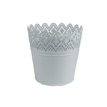 Květináč plechový K3043/3 - dia 15.5 × 14.7 cm