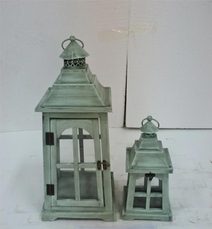 Dřevěná lucerna D7218/B - výška 49 cm