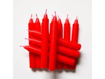 Svíčky červené (12x95mm) na zvonící stromeček