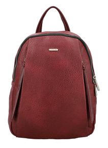 David Jones Bordově červený dámský elegantní batůžek
