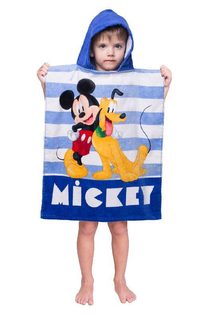 Pončo Mickey stripe Bavlna - Froté, 50/115 cm