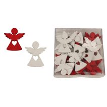 Dekorační anděl, 24 ks D4564 - 3,2 x 0,4 x 3,6 cm