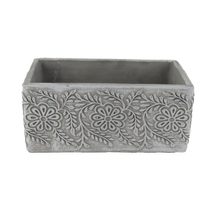 Cementový obal k osázení X7071/2 - 20 x 11 x 9 cm
