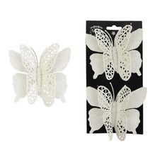 Motýl na klipu, 2ks - 9 x 4,5 x 9 cm