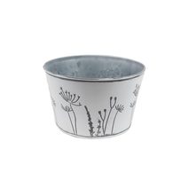 Květináč plechový K3742/1 - dia 18 x 11 cm