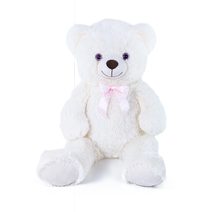 Velký plyšový medvěd Lily 78 cm krémově bílý s visačkou