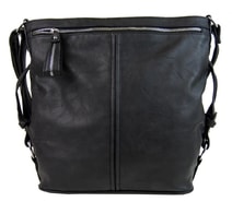 Moderní velká crossbody kabelka 74-MH černá