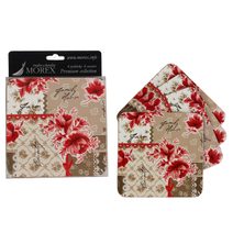 Podtácky 4 ks - Romantic 350057 - 10 x 10 x 0,4 cm