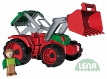Traktor 33cm s figurkou řidič (vozítko na písek)