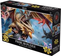 PUZZLE 3D Draci 31x23cm 100 dílků skládačka v krabici