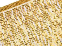 Třásně s holografickými flitry šíře 30 cm METRÁŽ