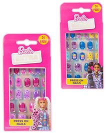 MATTEL BRB Barbie nalepovací nehty dětské set 24ks 2 druhy