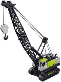 Jeřáb pásový stavební 20cm pracovní stroj šedý plastový