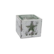 Dekorační svícen hvězda D7990 - 9.5x9.5x8cm