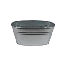 Květináč plechový ovál K3755/2 - 23,5 x 13 x 10,5 cm