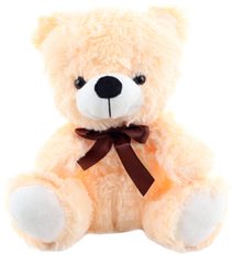 PLYŠ Medvěd světlý 25cm s mašličkou *PLYŠOVÉ HRAČKY*