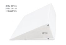 POVLAK na klínový podhlavník Bílá 2005/001 80x50x20 cm