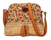 Crossbody dámská kabelka v korkovém designu T8297 typ 11