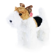 Plyšový pes foxterier stojící 30 cm
