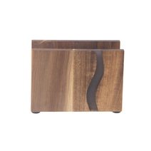 Stojan na ubrousky akácie/resin RIVER - 12x4,5x8,8cm