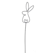 Zápich zajíc K4033 - 52 cm