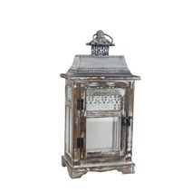 Dřevěná lucerna malá D6044/M - 40,5 cm