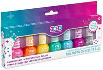 MAKE IT REAL Dětské laky na nehty barevné dny v týdnu set 7ks v krabici
