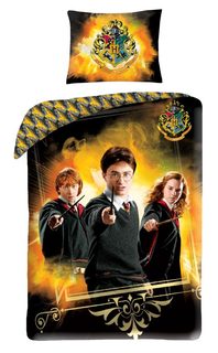 Povlečení Premium Harry Potter gold Bavlna, 140/200, 70/90 cm