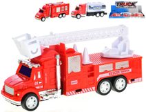 Auto požární vozidlo na setrvačník hasiči / cisterna 3 druhy plast