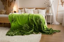 Beránková deka 150x200cm Pampeliška zelená