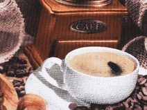 Bavlněné vaflové piké káva