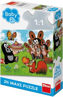 Puzzle Baby Krtek (Krteček) Narozeniny 24 dílků 66x47cm skládačka